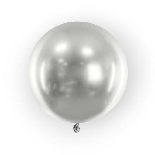 Picture of LATEX BALLOONS CHROME SILVER 24 INCH